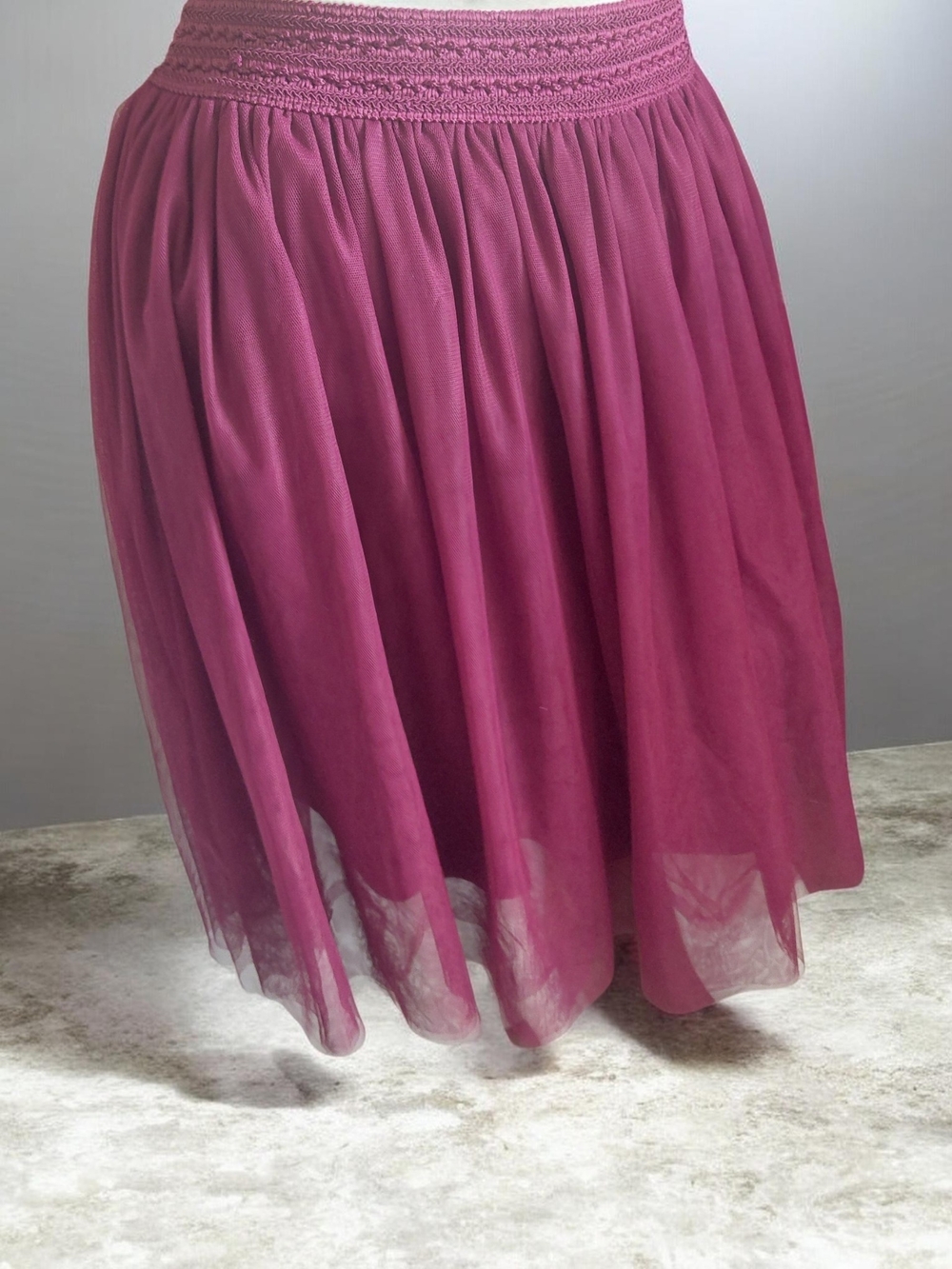 Active USA Fuchsia Layered Tulle Skirt